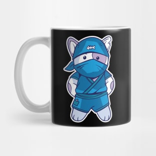 D&D Monk Ninja Class Kawaii Cat Mug